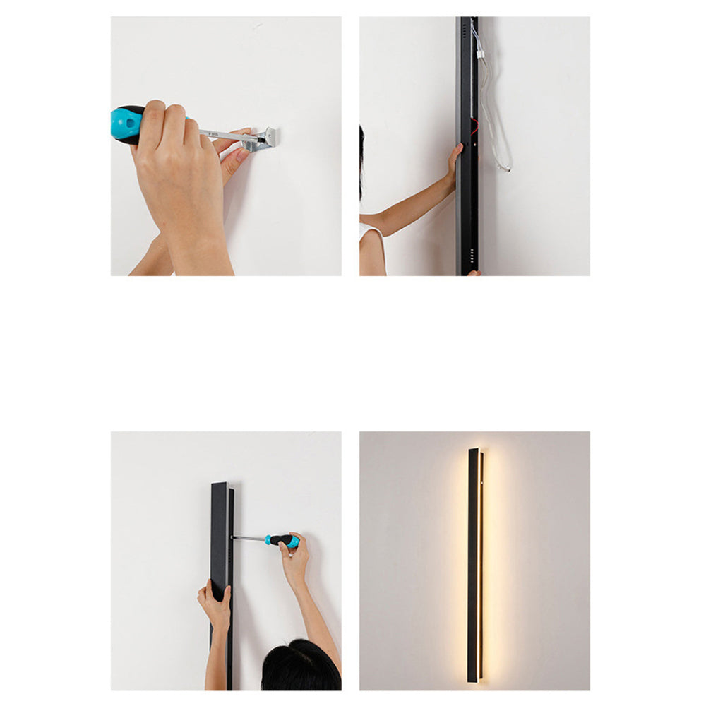 Luz de pared exterior LED negra IP65