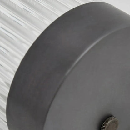Lámpara de pared exterior moderna semicírculo de metal/vidrio
