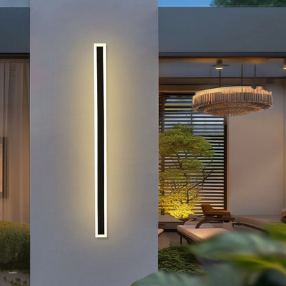 Lámpara de Pared Exterior Moderna Negra con LED IP65