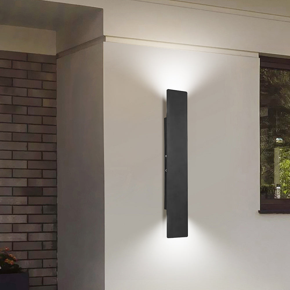 Lámpara de pared exterior moderna con luz LED