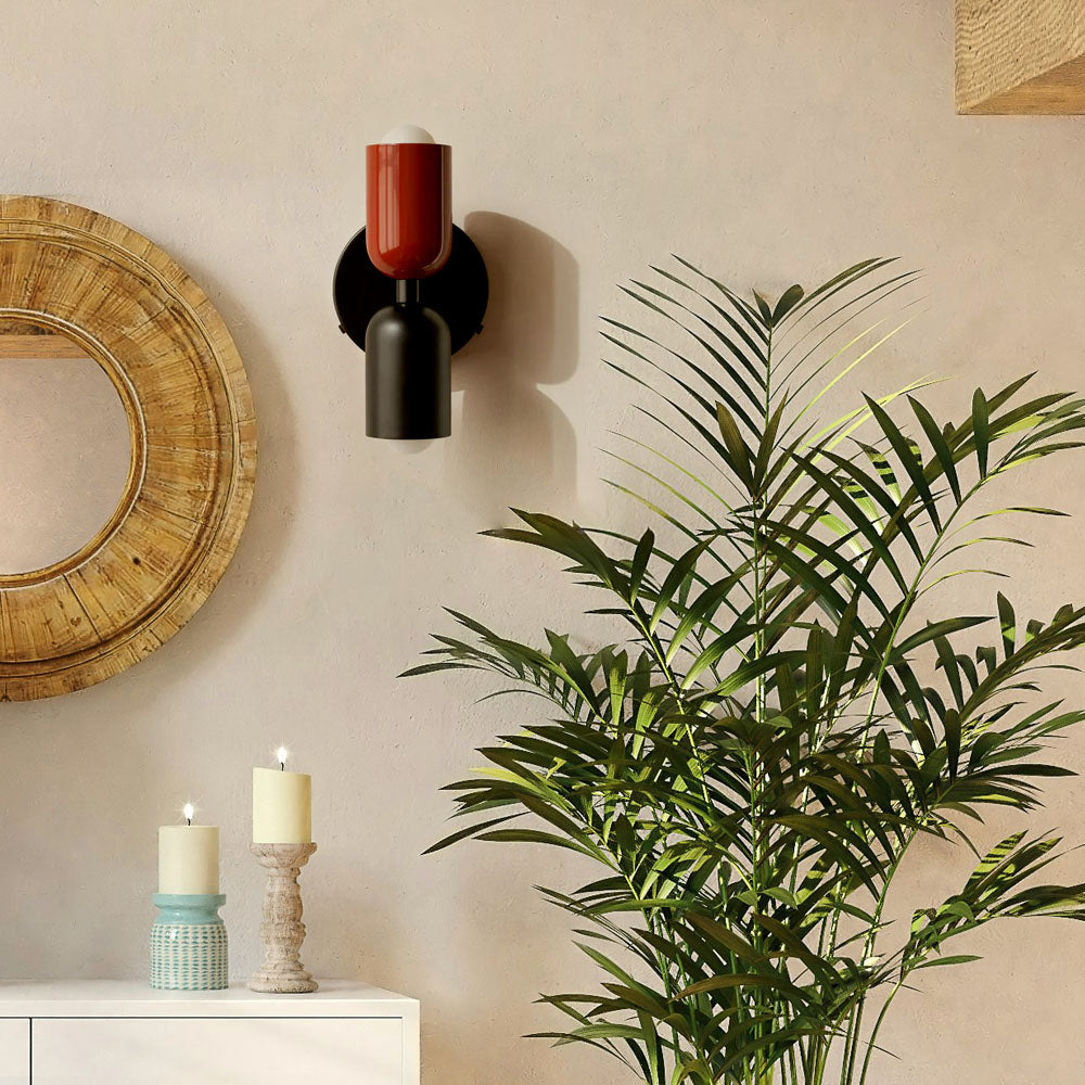 Lámpara de Pared Industrial de Doble Cabeza