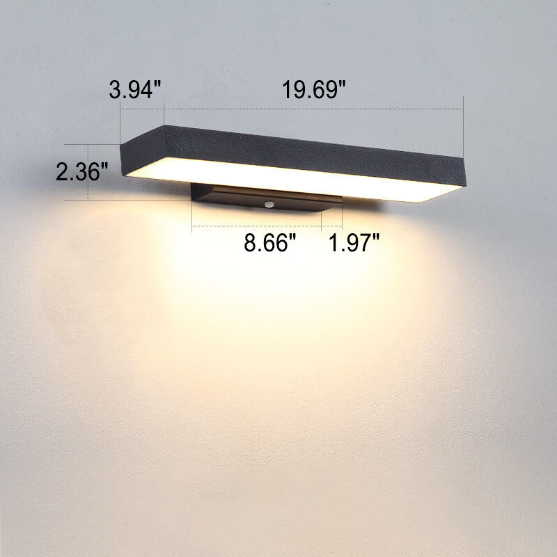 Aplique de pared delgado impermeable