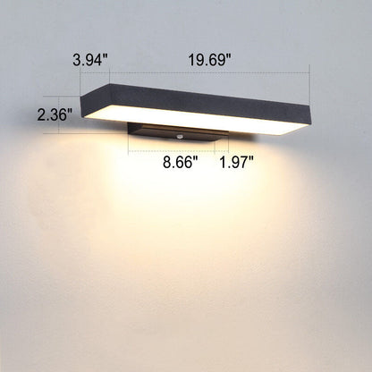 Aplique de pared delgado impermeable