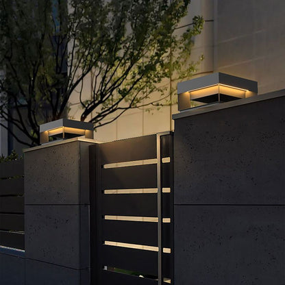 Luz de Poste Solar Cube para Exterior