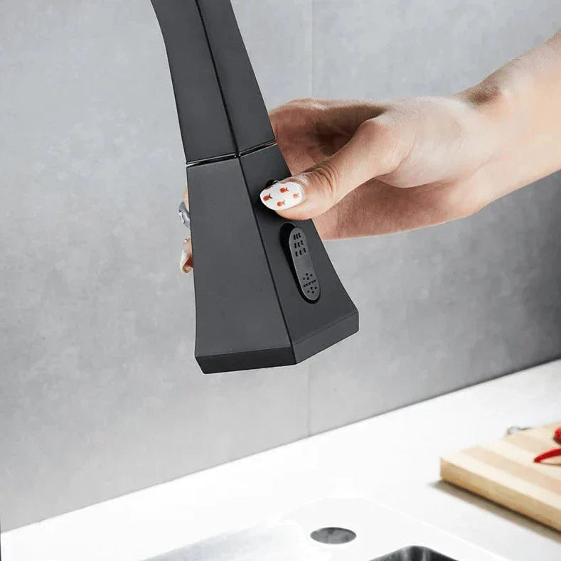 Grifo de cocina moderno retráctil