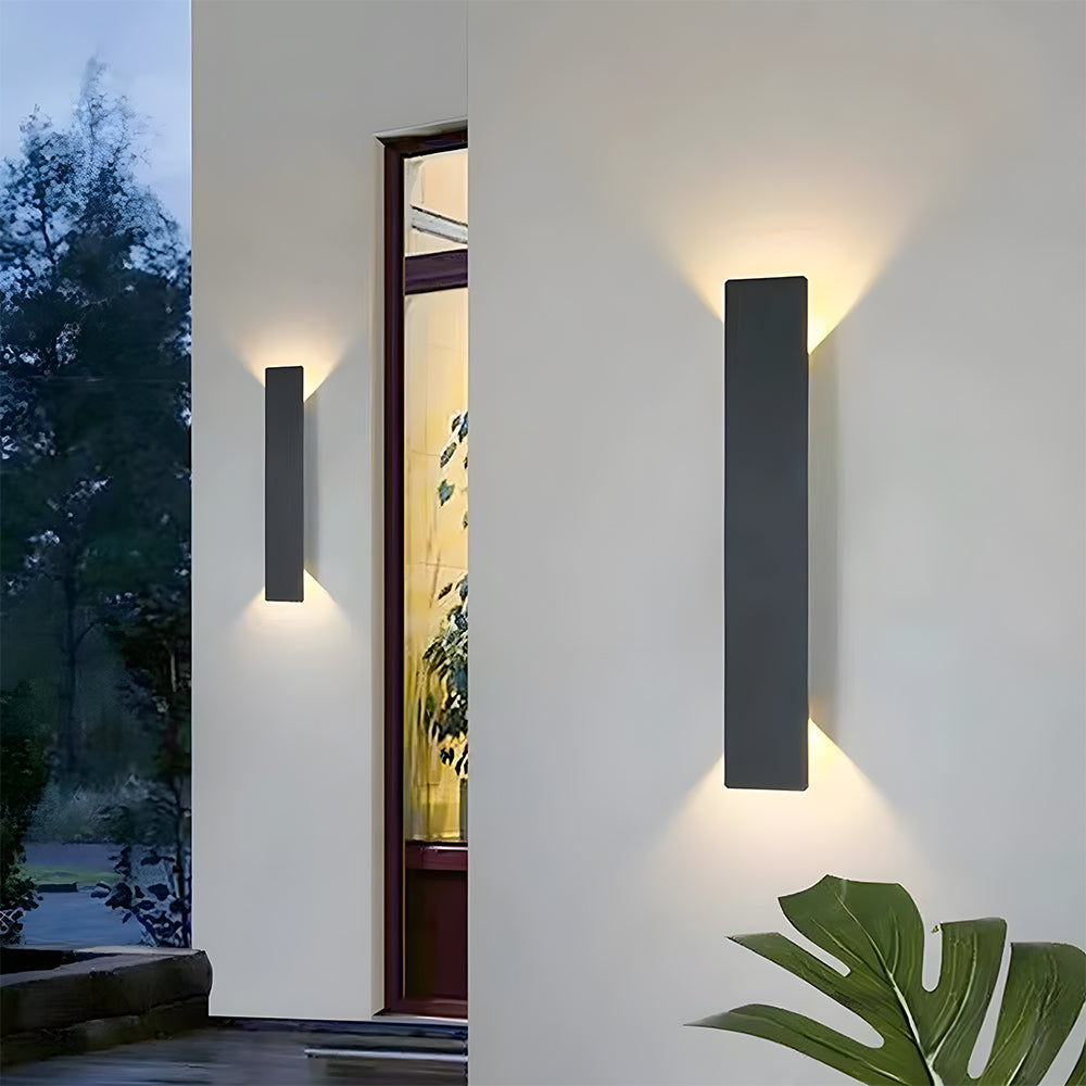 Lámpara de pared exterior moderna con luz LED