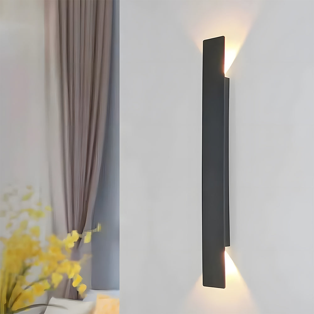 Lámpara de pared exterior moderna con luz LED