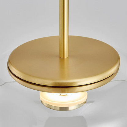 Lámpara colgante con pantalla de vidrio contemporánea