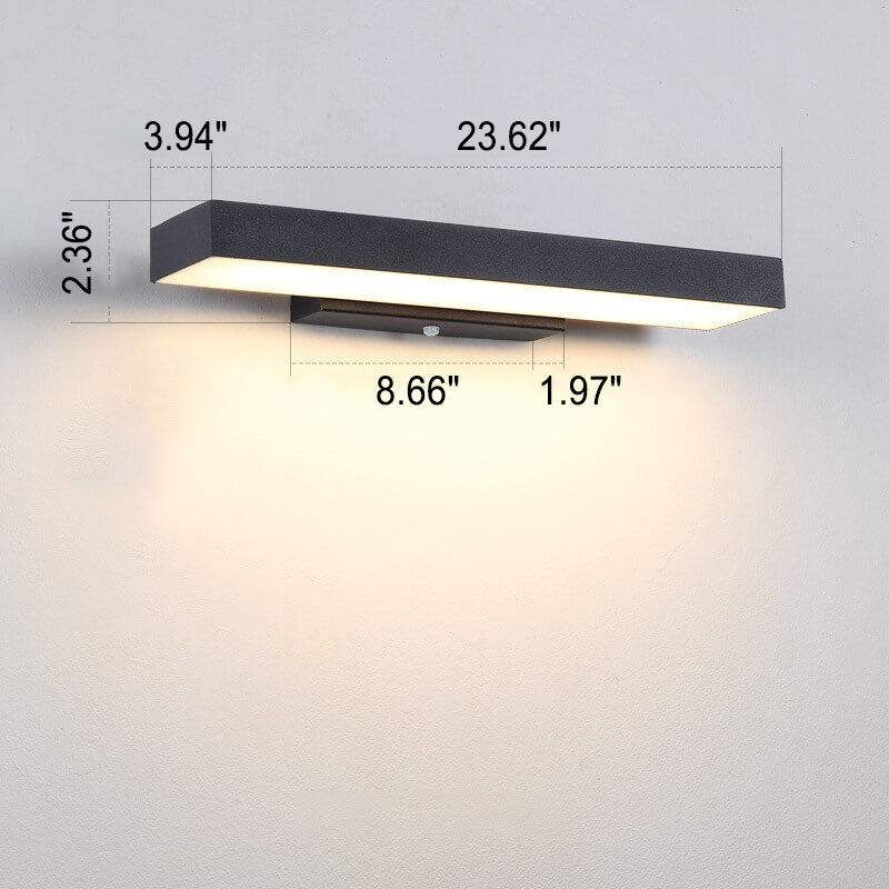 Aplique de pared delgado impermeable