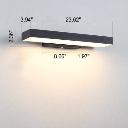 Aplique de pared delgado impermeable