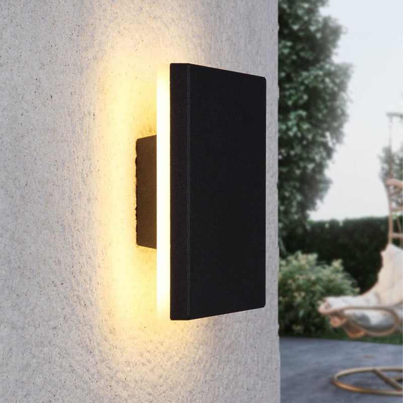 Luz de pared exterior LED geométrica moderna
