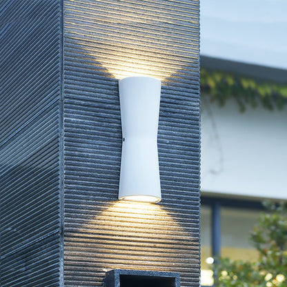 Luz de pared exterior moderna LED de doble haz
