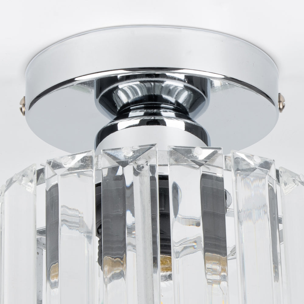 Juego de 2 lámparas de techo de cristal