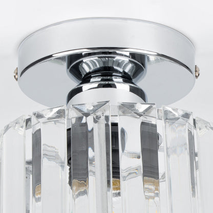 Juego de 2 lámparas de techo de cristal