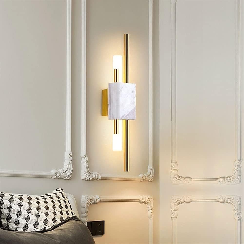 Luz de Pared con Acento de Mármol y LED