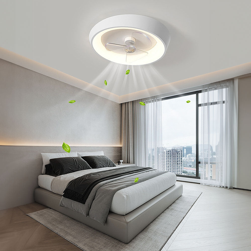 Luz de ventilador de techo LED moderna