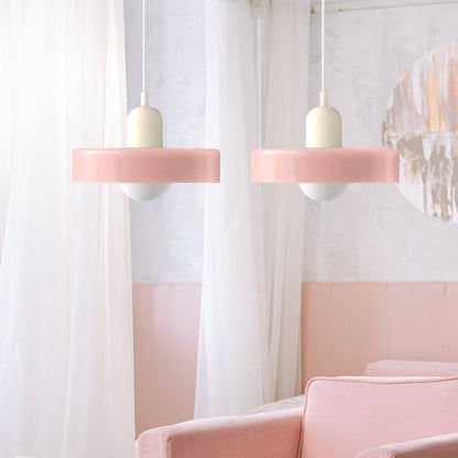 Lámpara colgante de vidriera Bauhaus