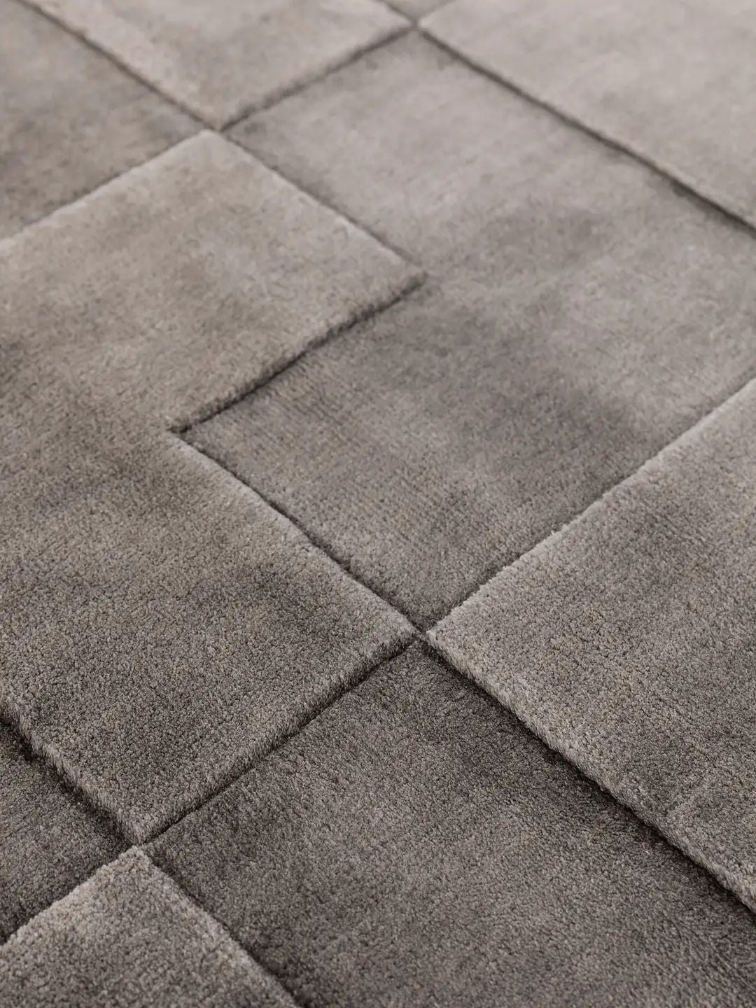 Alfombra marrón de lyocell para la sala de estar