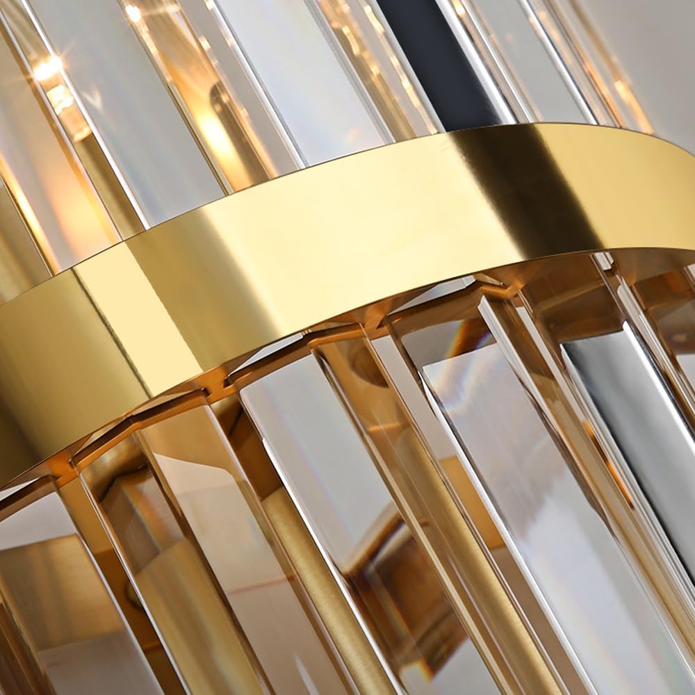 Lámpara de pared de acero inoxidable de lujo