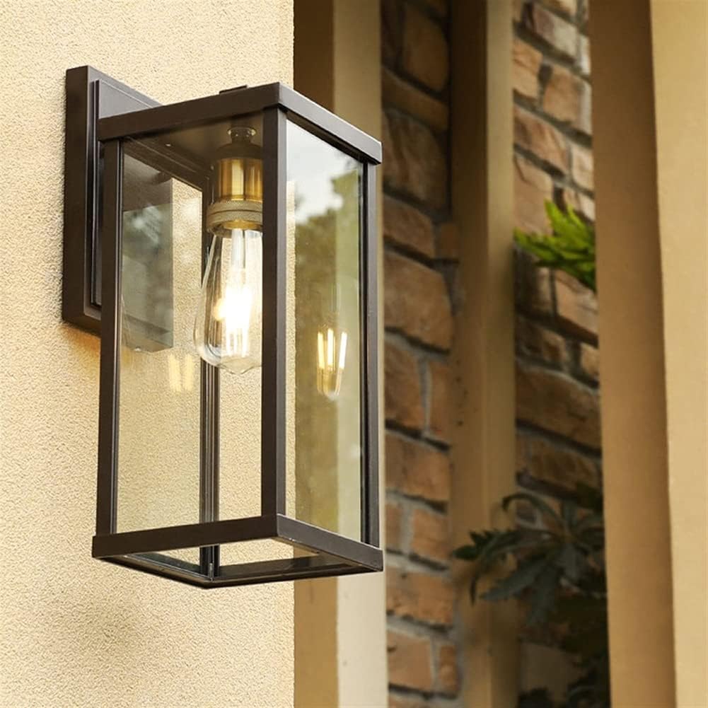 Lámpara de pared rectangular para exterior