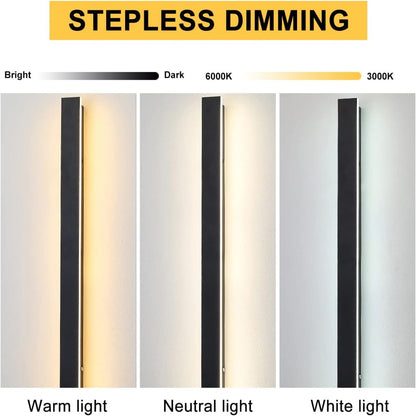 Luz de pared exterior LED negra IP65