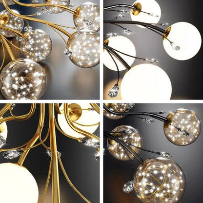 Lámpara de techo escandinava con luz LED