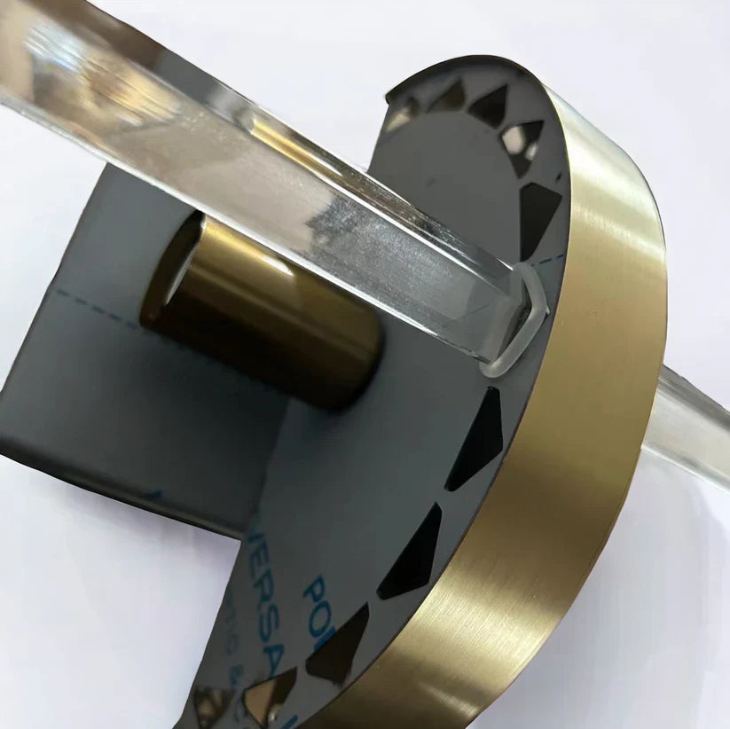 Lámpara de pared de acero inoxidable de lujo