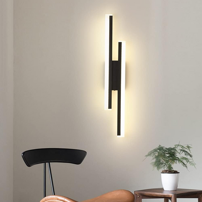 Aplique de pared largo de acrílico con luz LED