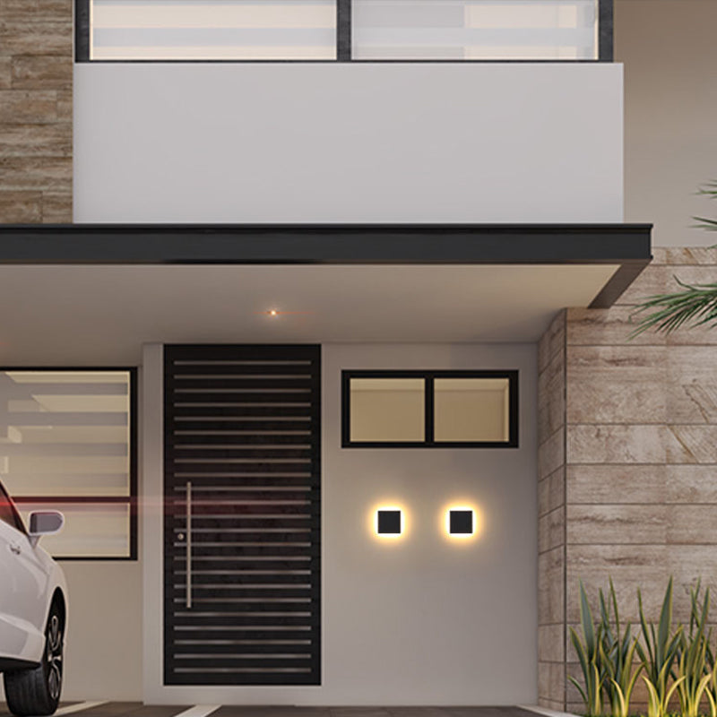 Luz de pared exterior LED geométrica moderna