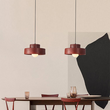 Lámpara colgante cilíndrica nórdica