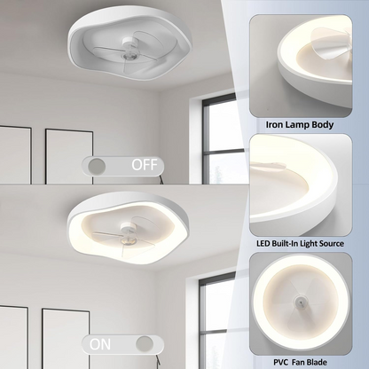 Luz de ventilador de techo LED moderna