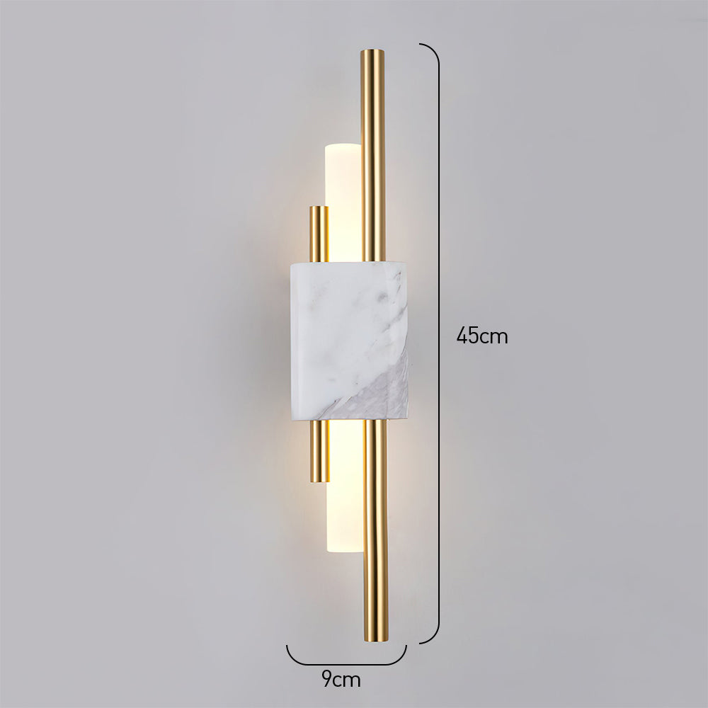 Luz de Pared con Acento de Mármol y LED