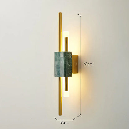 Luz de Pared con Acento de Mármol y LED