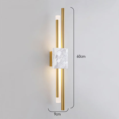 Luz de Pared con Acento de Mármol y LED