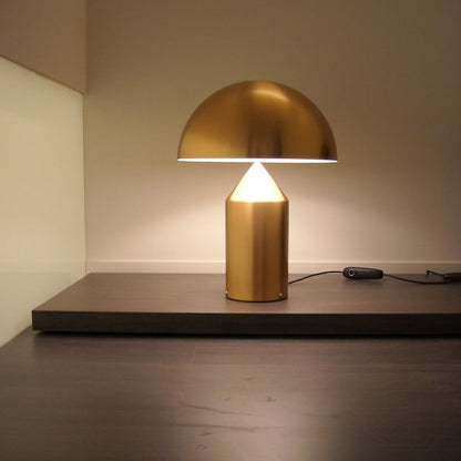Lámpara de mesa de latón Zephano Mid-Century