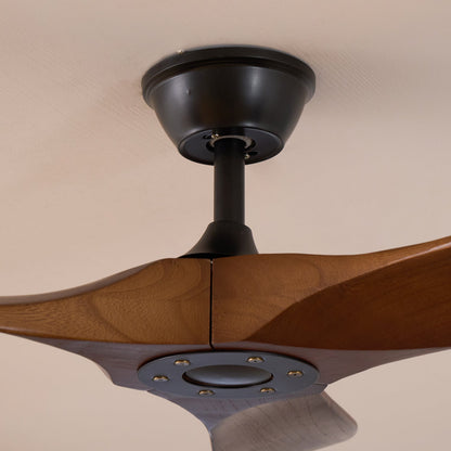 Ventilador de techo moderno de madera