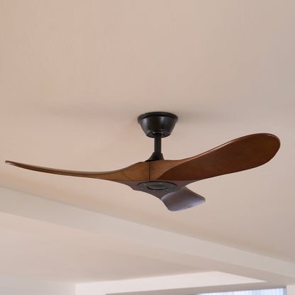 Ventilador de techo moderno de madera