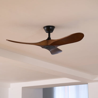 Ventilador de techo moderno de madera