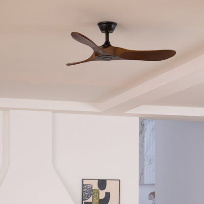 Ventilador de techo moderno de madera