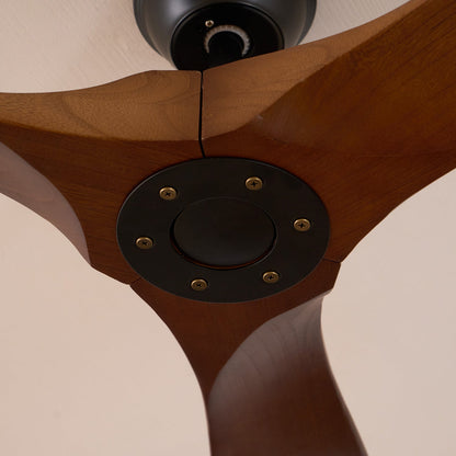 Ventilador de techo moderno de madera