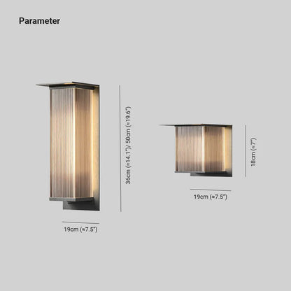 Luz de pared lineal arquitectónica para exteriores