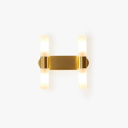 Lámpara de pared LED dorada moderna