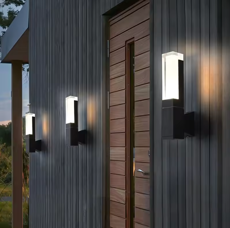 Luz de pared delgada para seguridad exterior