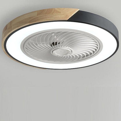 Luz de ventilador de techo LED Modern Wood