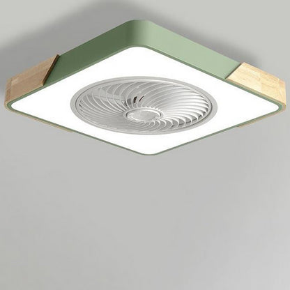 Luz de ventilador de techo LED Modern Wood