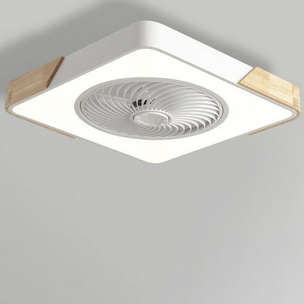 Luz de ventilador de techo LED Modern Wood