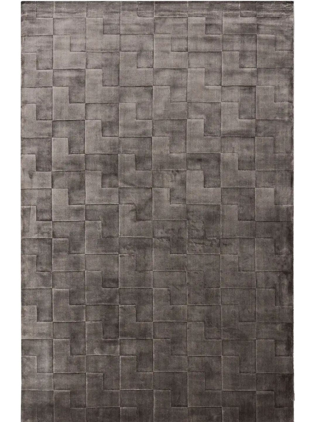 Alfombra marrón de lyocell para la sala de estar