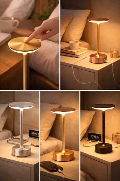 Lámpara de mesa de latón art déco Amberlin