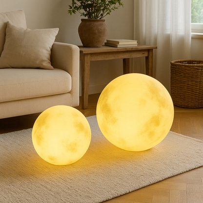 Luz solar de jardín diseño luna