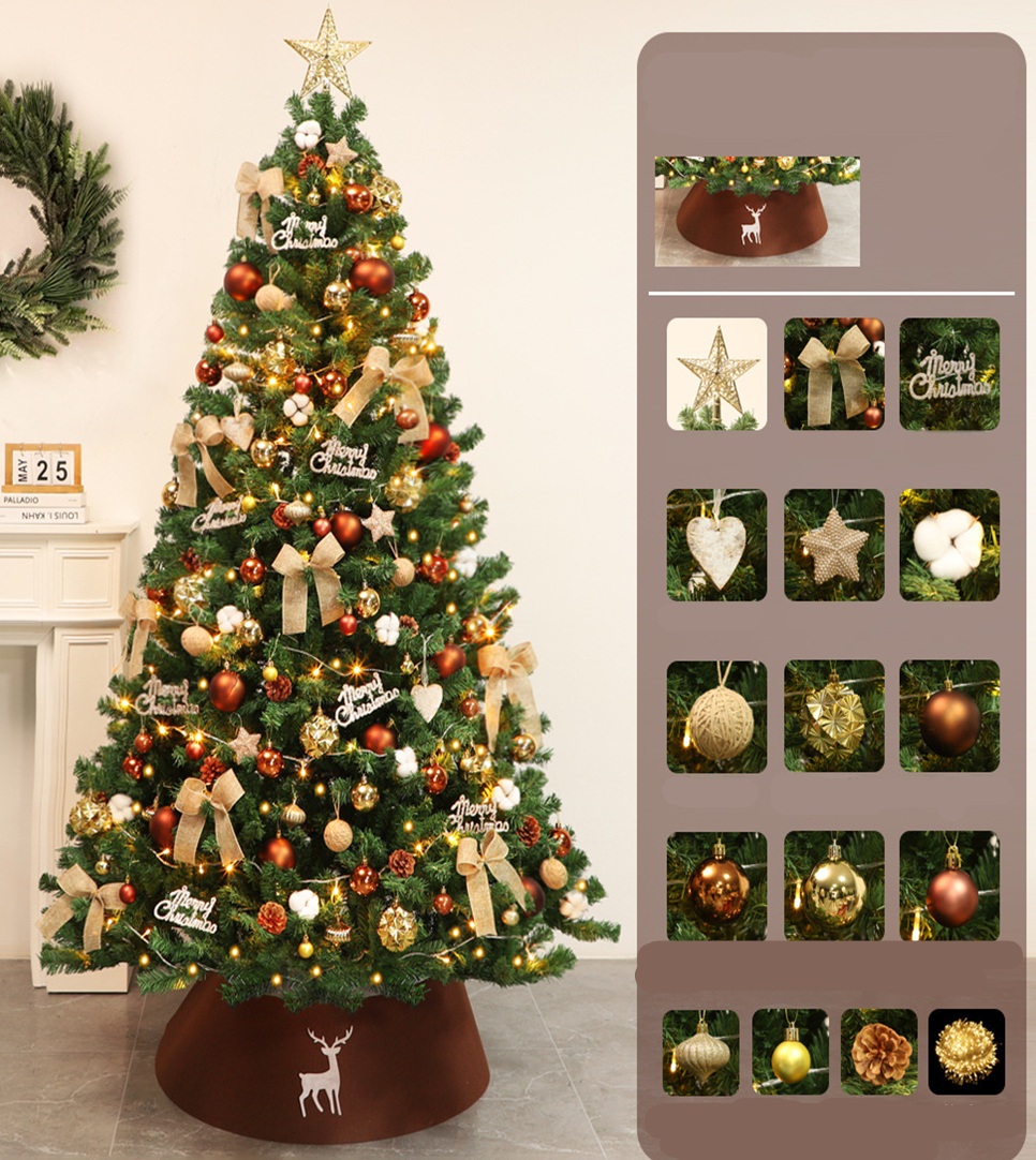 Árbol de Navidad artificial Canelle de estilo nórdico y aspecto de algodón